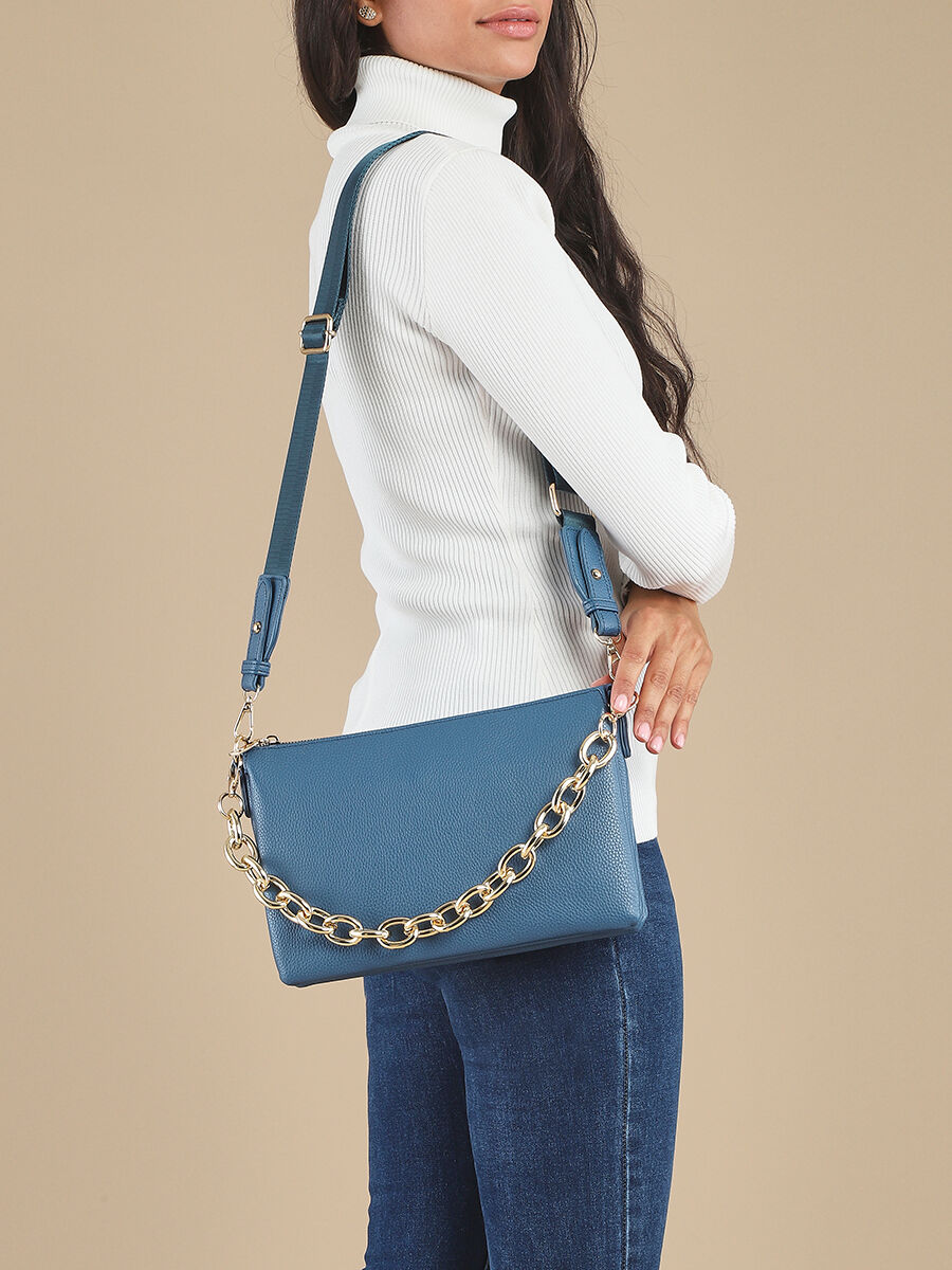 Sac besace Alana - Bleu - 7