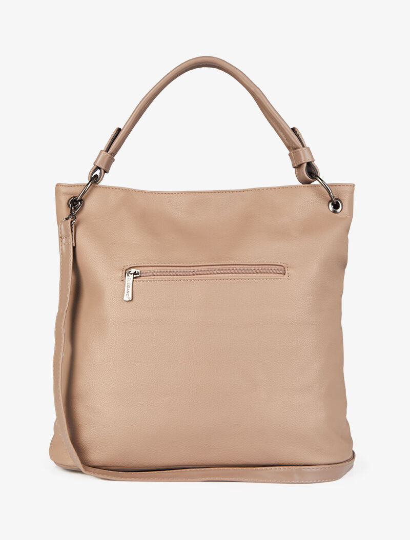 Sac cabas clouté Katia - Taupe - 3
