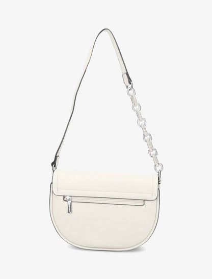 Sac besace Maja - Blanc métallisé - 3