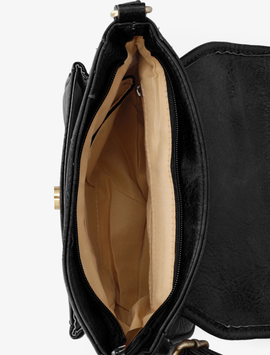 Sac besace Janet - Noir - 5