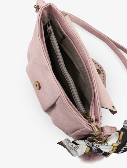 Sac besace Millie - Rose poudré - 4