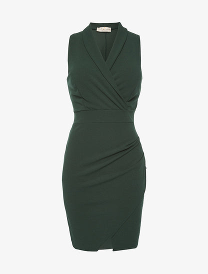robe unie bas portefeuille - vert - 1