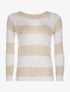 Pull maille à reliefs - Beige - 1