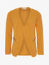 Veste ouverte asymétrique - moutarde - 1