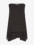 Blouse asymétrique dos long - noir - 3