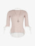 Pull dos voile - rose pâle - 1