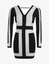 Robe graphique - noir/blanc - 1