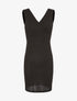 Robe poitrine à plis - noir - 1