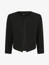 Veste droite uni manches 3/4 - Noir - 1