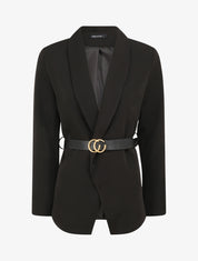 Blazer droit uni - Noir - 4