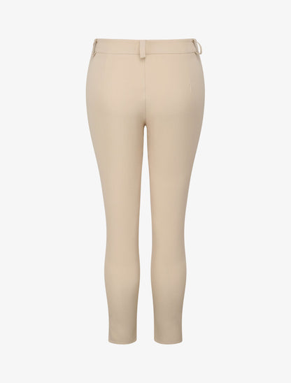 Pantalon slim 7/8 taille standard - Beige - 2