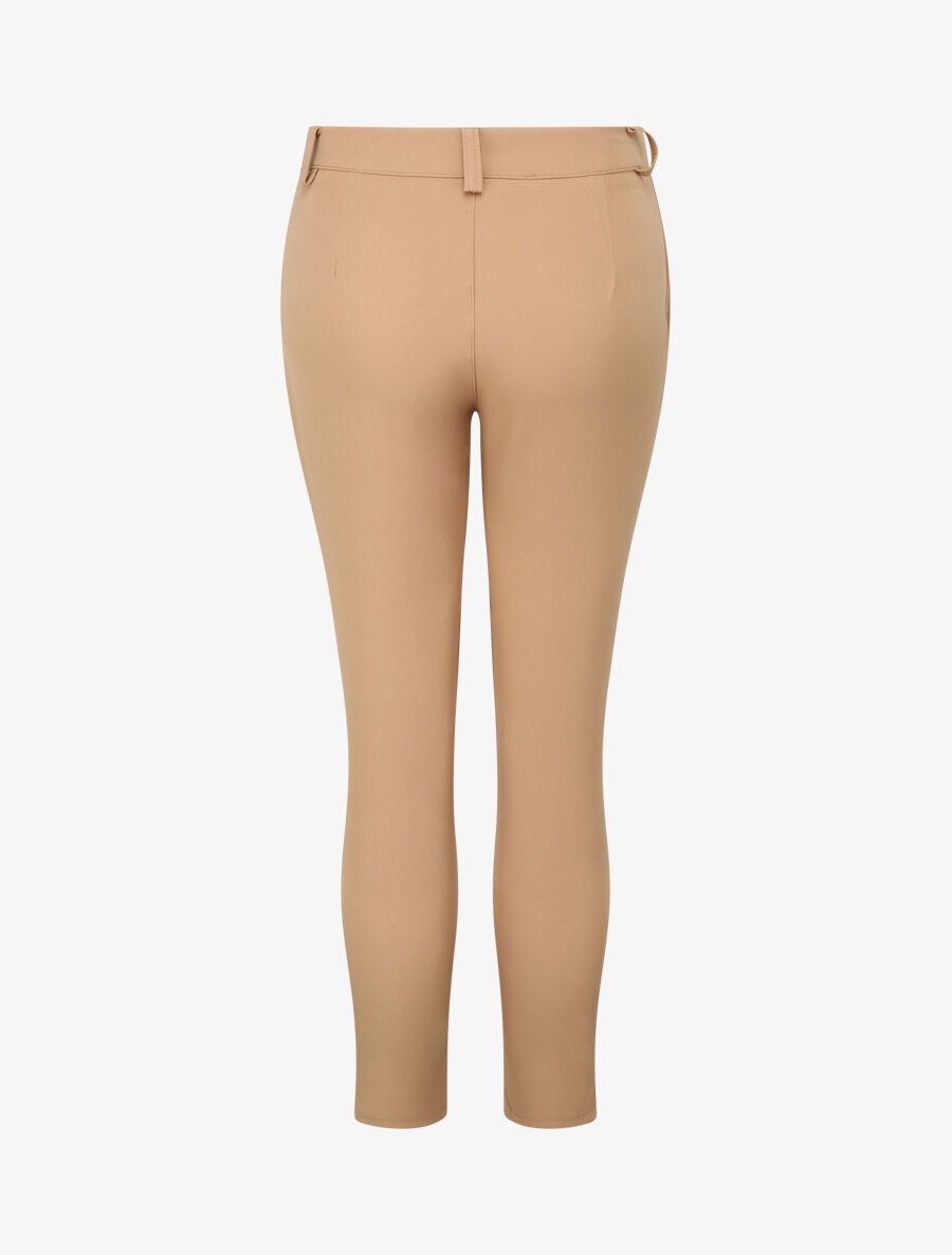 Pantalon slim 7/8 taille standard - Camel - 2