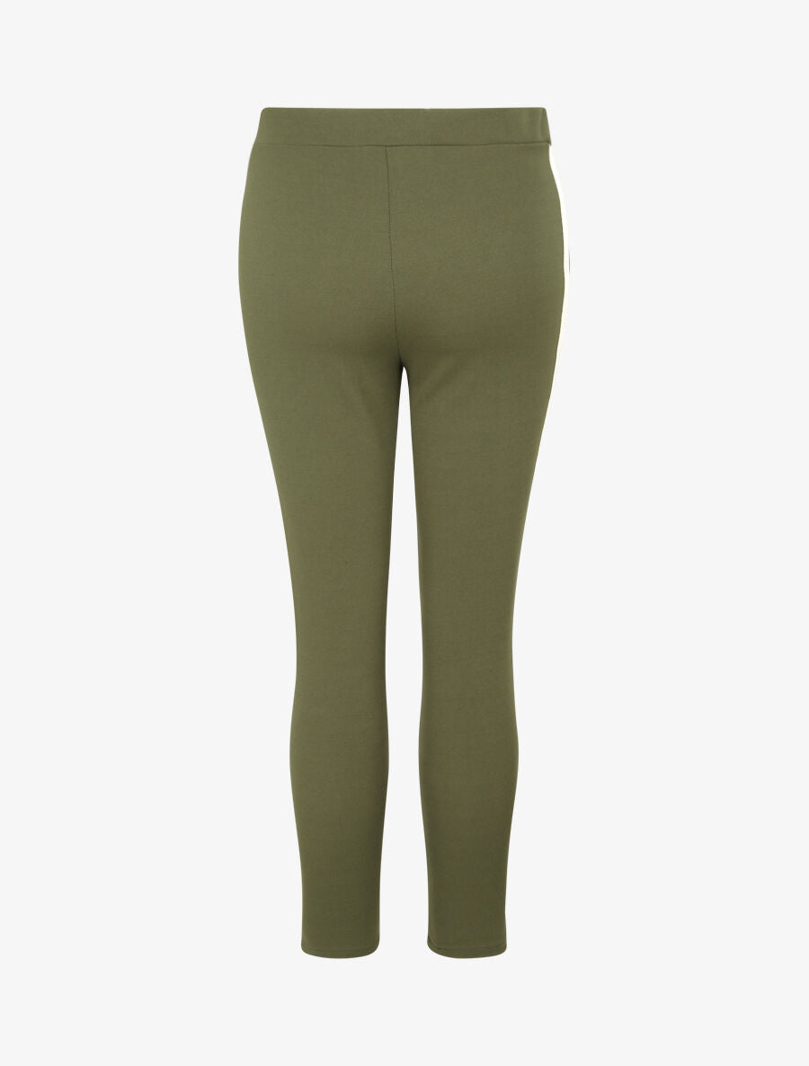 Pantalon jogger slim 7/8 taille haute - Kaki - 2