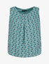 Top boule sans manches à imprimé demi lune - Vert d&