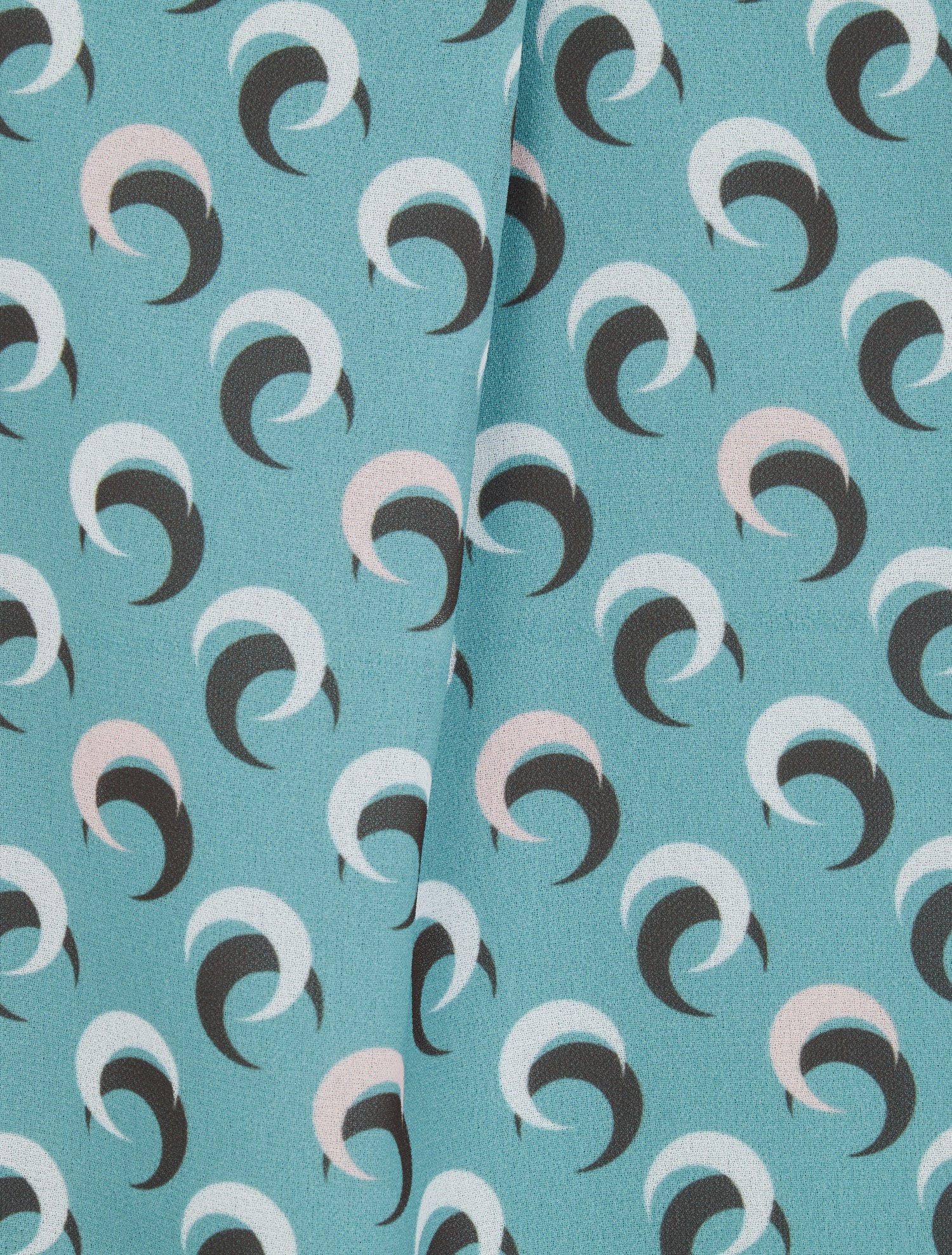 Top droit sans manches à imprimé demi lune - Bleu clair - 3