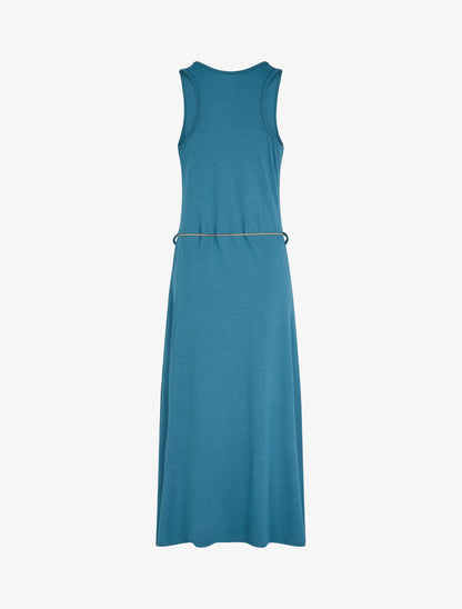Robe longue basique sans manches - Bleu canard - 2