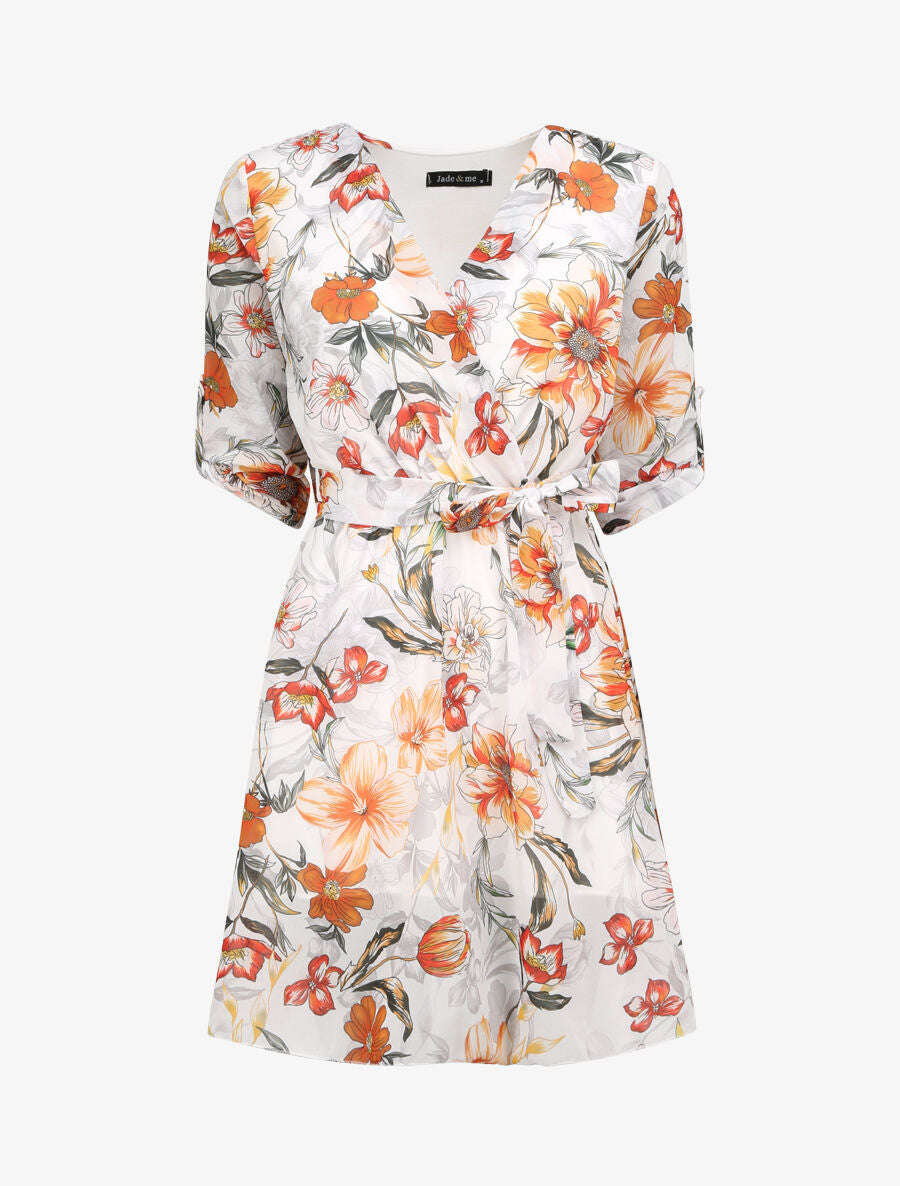 Robe imprimé fleurs d&