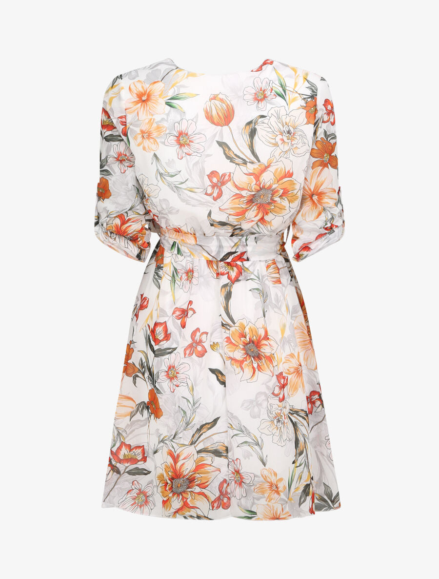 Robe imprimé fleurs d&