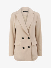 Blazer droit oversize - Beige - 1
