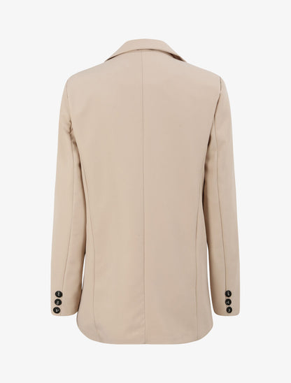 Blazer droit oversize - Beige - 2