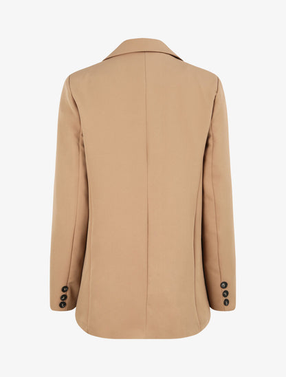 Blazer droit oversize - Camel - 2