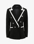 Blazer effet tweed - Noir - 1