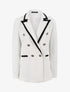 Blazer effet tweed - Blanc - 1