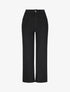 Pantalon 7/8 ample à taille haute - Noir - 1