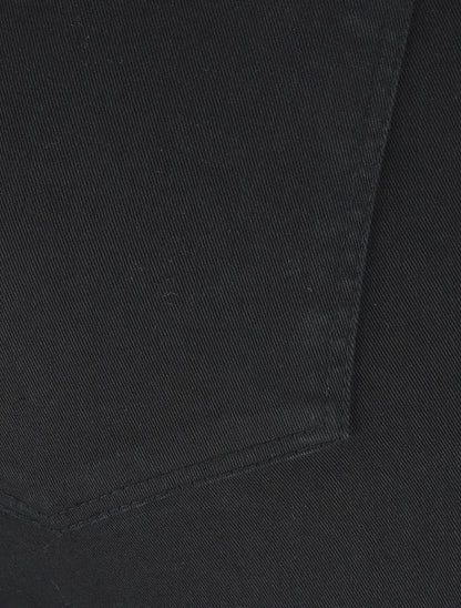 Pantalon 7/8 ample à taille haute - Noir - 3