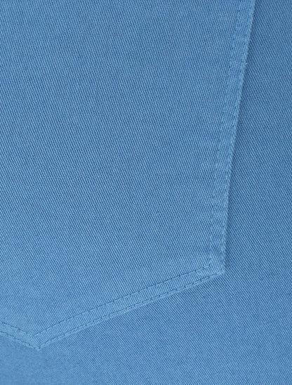 Pantalon 7/8 ample à taille haute - Bleu - 3