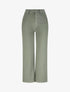 Pantalon 7/8 ample à taille haute - Kaki - 4
