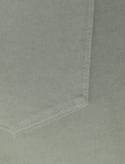Pantalon 7/8 ample à taille haute - Kaki - 3