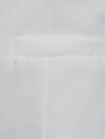 Blazer uni droit - Blanc - 3