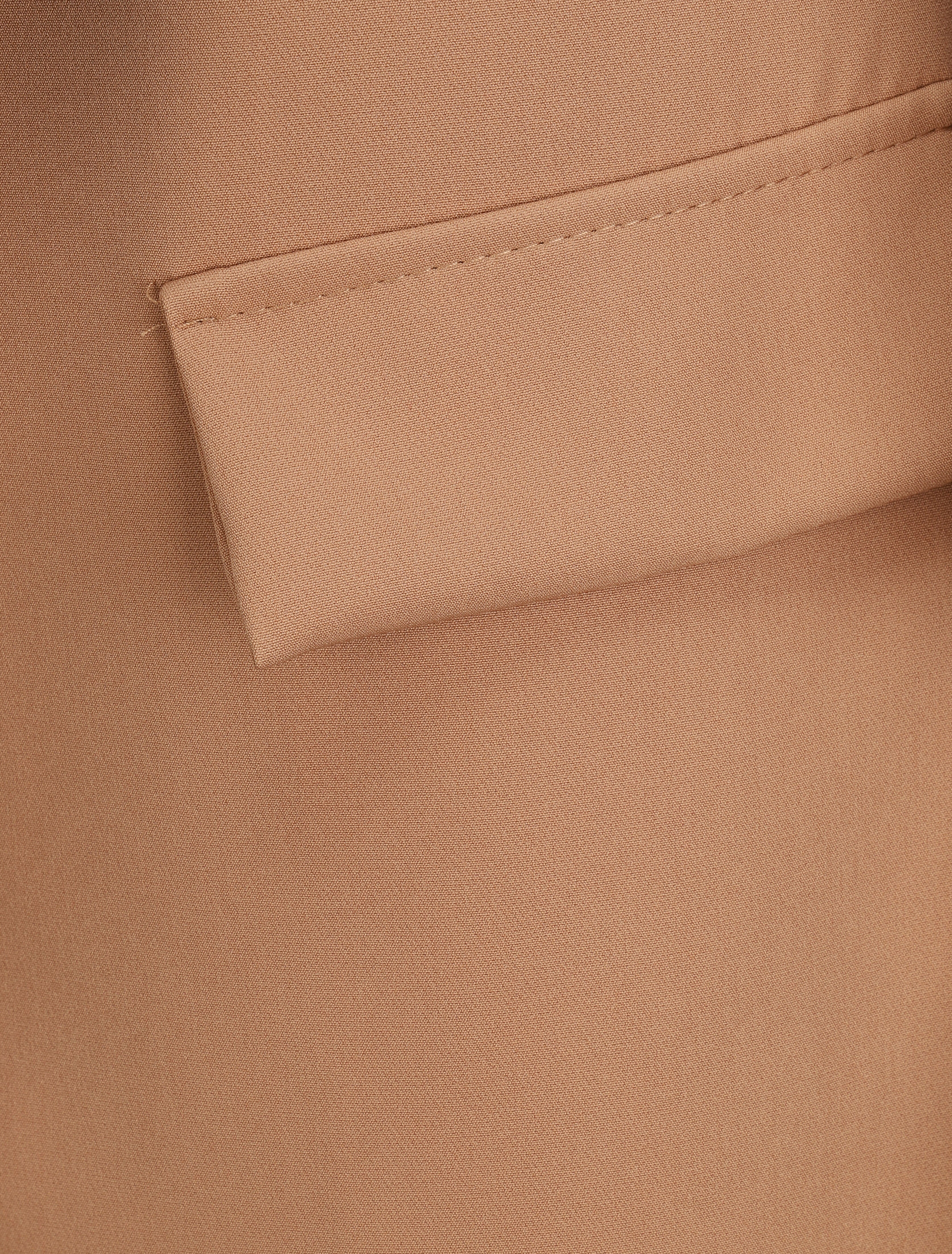 Blazer oversize à pans asymétriques - Camel - 4