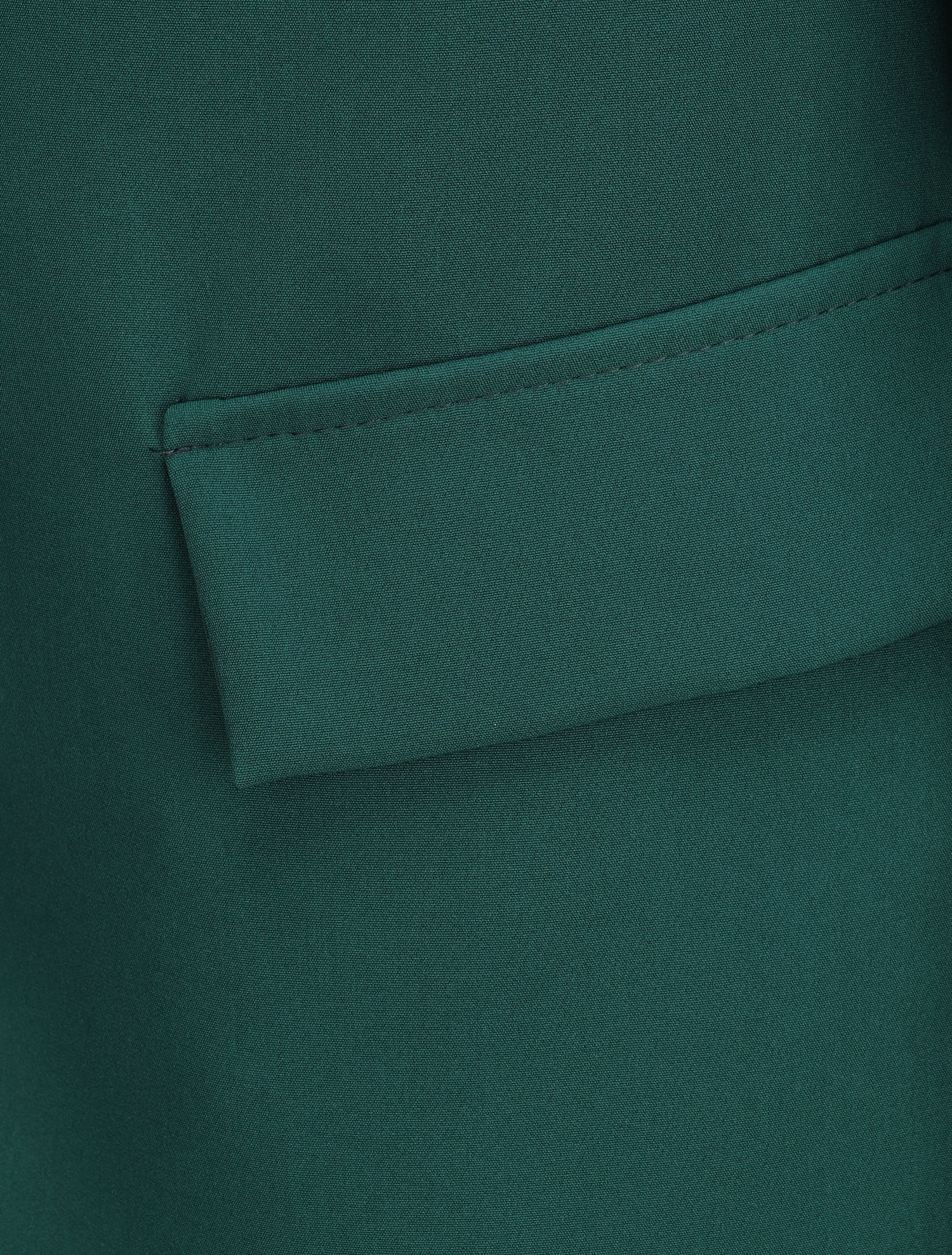 Blazer oversize à pans asymétriques - Vert sapin - 3
