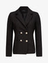 Blazer droit overzise - Noir - 4