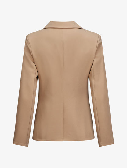 Blazer droit overzise - Camel - 2