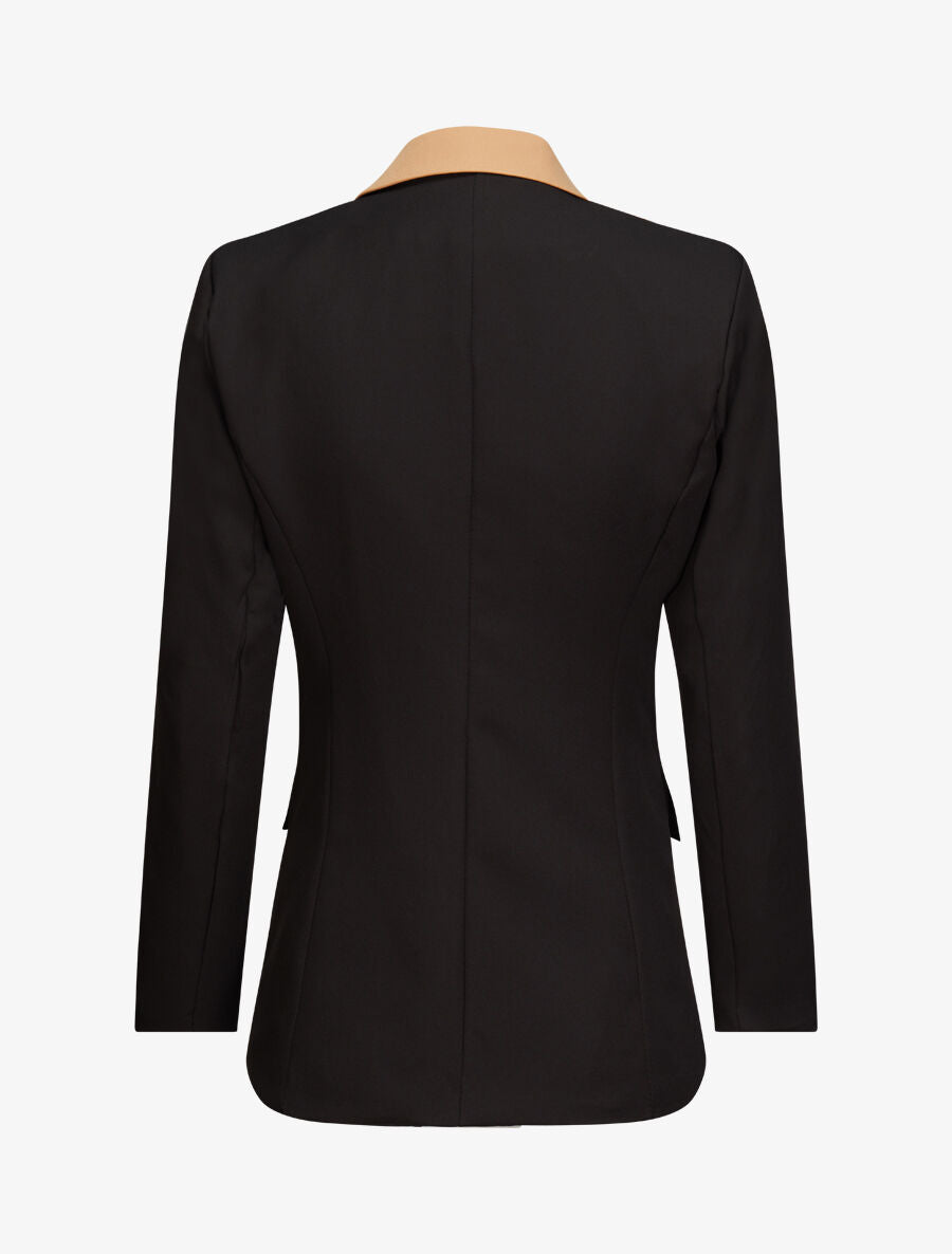 Blazer oversize bi-couleur - Noir - 2