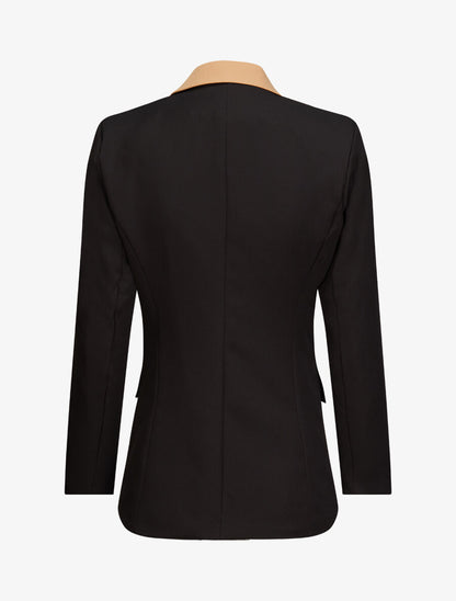 Blazer oversize bi-couleur - Noir - 2