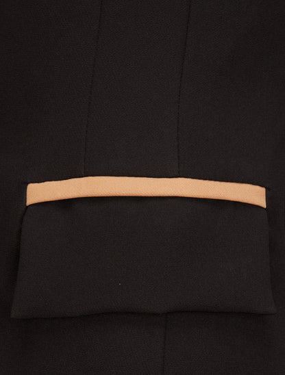 Blazer oversize bi-couleur - Noir - 3