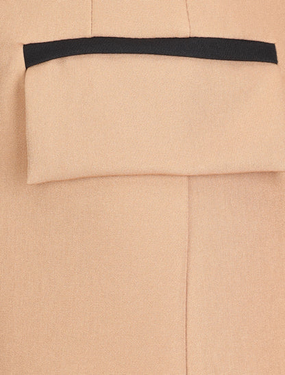 Blazer oversize bi-couleur - Camel - 3