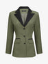 Blazer oversize bi-couleur - Kaki - 1