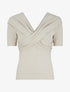 Top à buste à pans croisés - Beige - 1