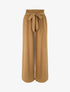 Pantalon ample à taille élastiquée - Camel - 1