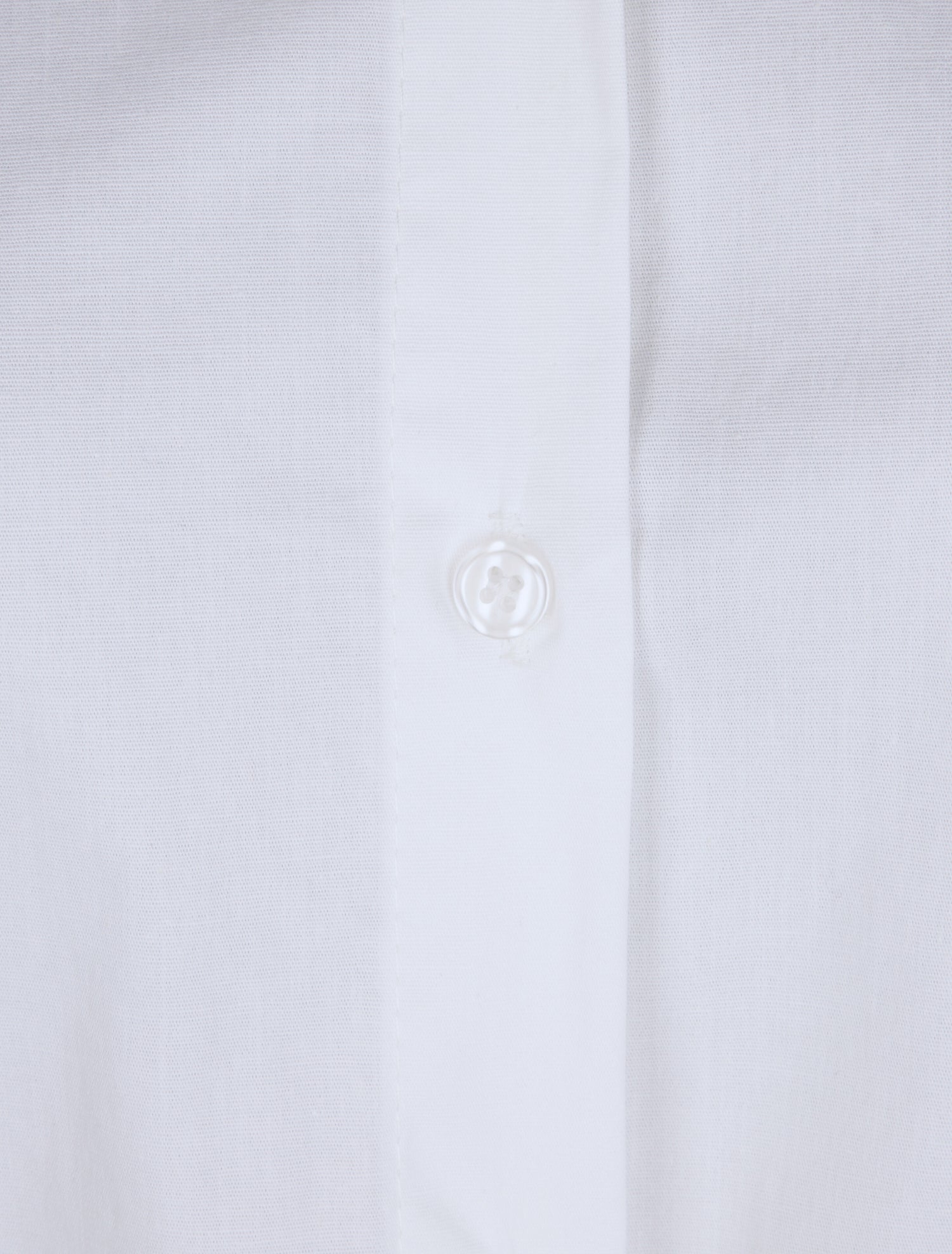 Tunique style chemise unie - Blanc - 3