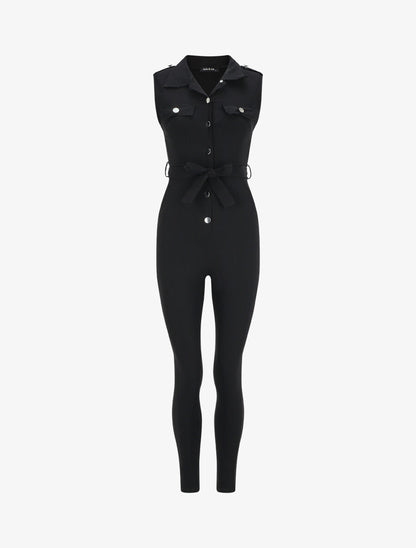 Combinaison stretch slim - Noir - 4