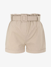 Short paperbag à revers - Beige - 1