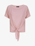 Top oversize uni à épaules ajourées - Rose poudré - 5