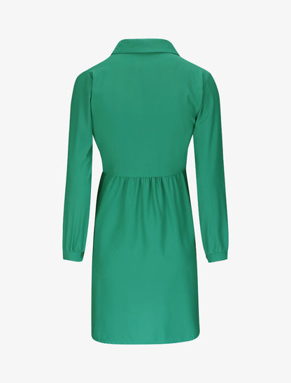 Robe chemise fluide - Vert - 2