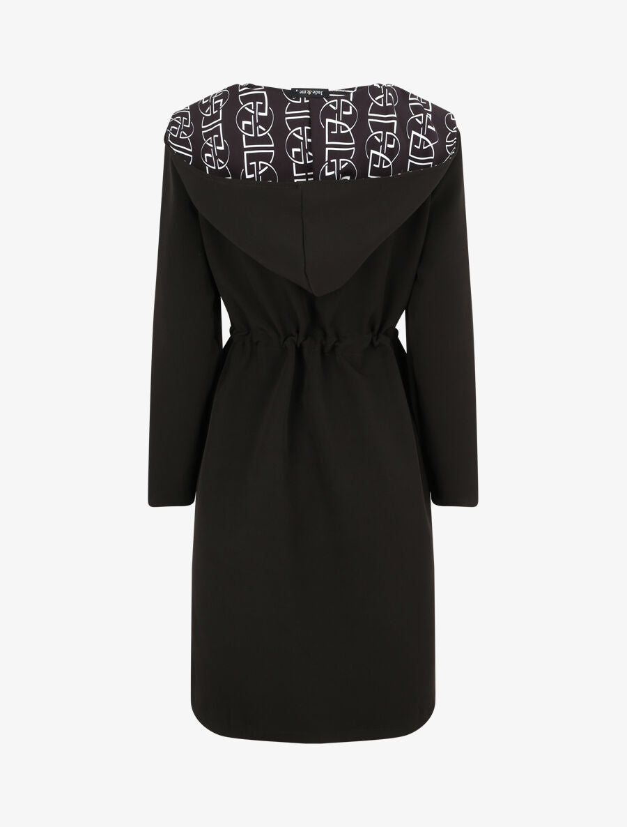 Manteau fin à capuche - Noir - 2